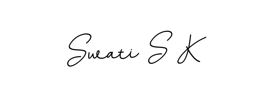 BallpointsItalic-DORy9 is a professional signature style that is perfect for those who want to add a touch of class to their signature. It is also a great choice for those who want to make their signature more unique. Get Swati S K name to fancy signature for free. Swati S K signature style 11 images and pictures png