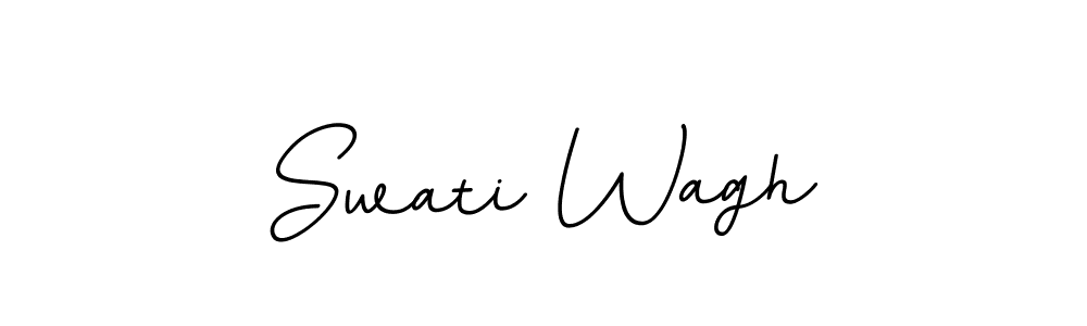 Swati Wagh stylish signature style. Best Handwritten Sign (BallpointsItalic-DORy9) for my name. Handwritten Signature Collection Ideas for my name Swati Wagh. Swati Wagh signature style 11 images and pictures png