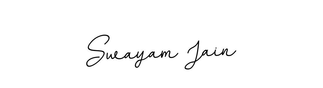 Design your own signature with our free online signature maker. With this signature software, you can create a handwritten (BallpointsItalic-DORy9) signature for name Swayam Jain. Swayam Jain signature style 11 images and pictures png