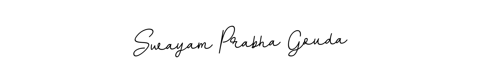 Design your own signature with our free online signature maker. With this signature software, you can create a handwritten (BallpointsItalic-DORy9) signature for name Swayam Prabha Gouda. Swayam Prabha Gouda signature style 11 images and pictures png