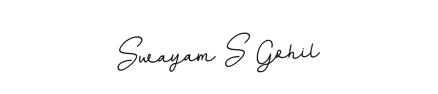 Similarly BallpointsItalic-DORy9 is the best handwritten signature design. Signature creator online .You can use it as an online autograph creator for name Swayam S Gohil. Swayam S Gohil signature style 11 images and pictures png