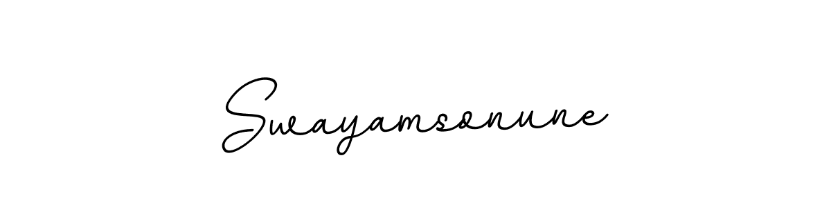 Best and Professional Signature Style for Swayamsonune. BallpointsItalic-DORy9 Best Signature Style Collection. Swayamsonune signature style 11 images and pictures png
