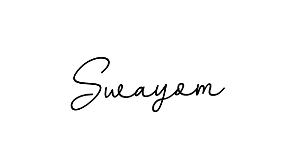 How to make Swayom signature? BallpointsItalic-DORy9 is a professional autograph style. Create handwritten signature for Swayom name. Swayom signature style 11 images and pictures png