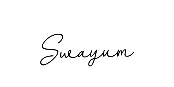 Make a beautiful signature design for name Swayum. With this signature (BallpointsItalic-DORy9) style, you can create a handwritten signature for free. Swayum signature style 11 images and pictures png