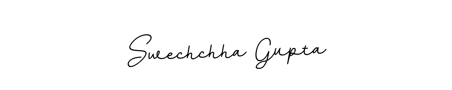 You should practise on your own different ways (BallpointsItalic-DORy9) to write your name (Swechchha Gupta) in signature. don't let someone else do it for you. Swechchha Gupta signature style 11 images and pictures png