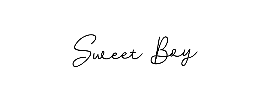 Make a beautiful signature design for name Sweet Boy. With this signature (BallpointsItalic-DORy9) style, you can create a handwritten signature for free. Sweet Boy signature style 11 images and pictures png