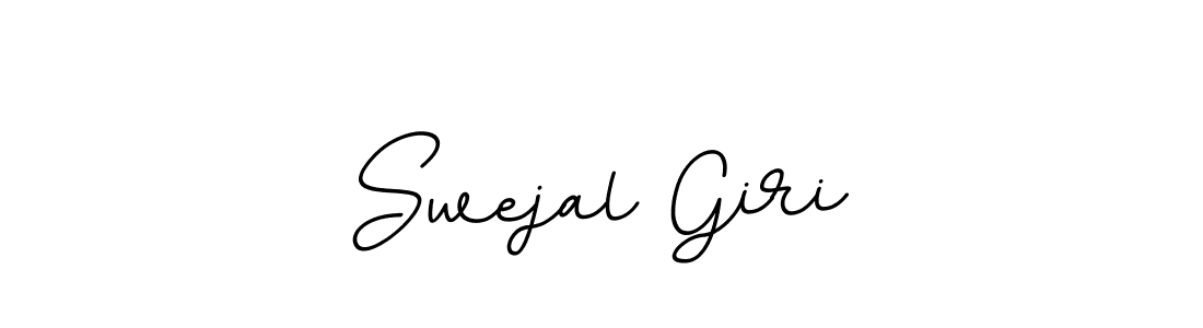 The best way (BallpointsItalic-DORy9) to make a short signature is to pick only two or three words in your name. The name Swejal Giri include a total of six letters. For converting this name. Swejal Giri signature style 11 images and pictures png