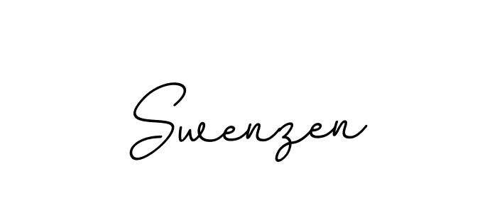 Design your own signature with our free online signature maker. With this signature software, you can create a handwritten (BallpointsItalic-DORy9) signature for name Swenzen. Swenzen signature style 11 images and pictures png