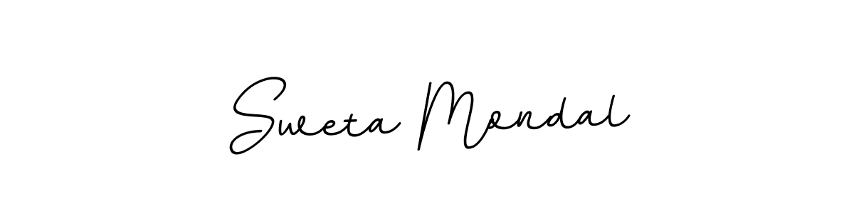 You should practise on your own different ways (BallpointsItalic-DORy9) to write your name (Sweta Mondal) in signature. don't let someone else do it for you. Sweta Mondal signature style 11 images and pictures png