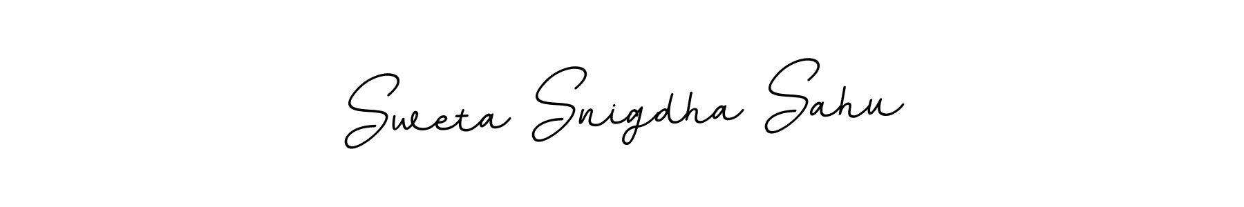 How to make Sweta Snigdha Sahu name signature. Use BallpointsItalic-DORy9 style for creating short signs online. This is the latest handwritten sign. Sweta Snigdha Sahu signature style 11 images and pictures png