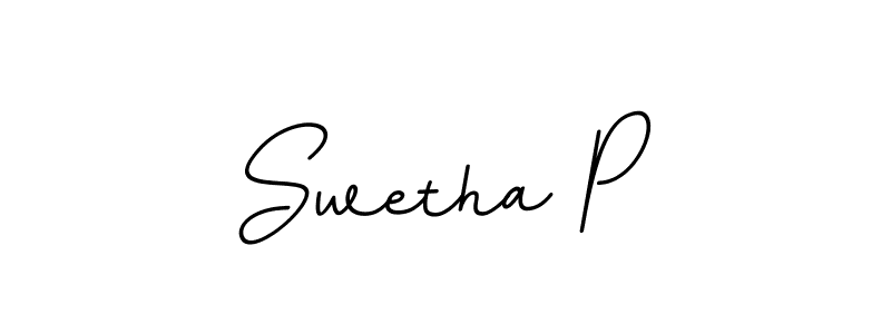 Make a beautiful signature design for name Swetha P. With this signature (BallpointsItalic-DORy9) style, you can create a handwritten signature for free. Swetha P signature style 11 images and pictures png