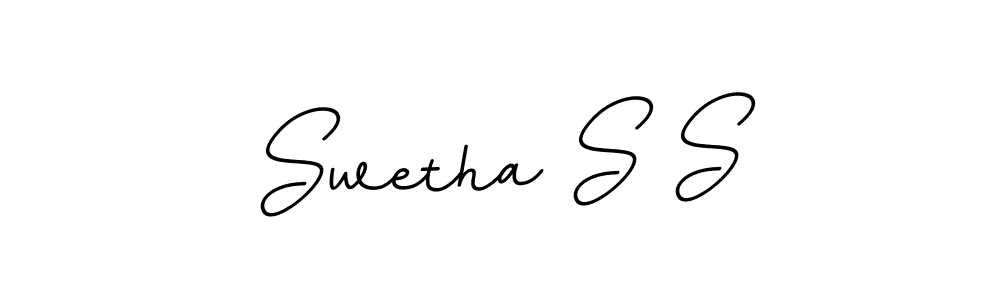 Create a beautiful signature design for name Swetha S S. With this signature (BallpointsItalic-DORy9) fonts, you can make a handwritten signature for free. Swetha S S signature style 11 images and pictures png