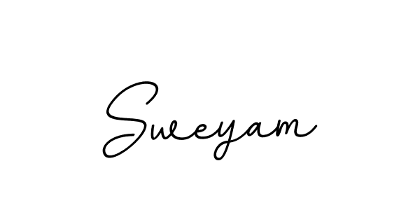 Create a beautiful signature design for name Sweyam. With this signature (BallpointsItalic-DORy9) fonts, you can make a handwritten signature for free. Sweyam signature style 11 images and pictures png