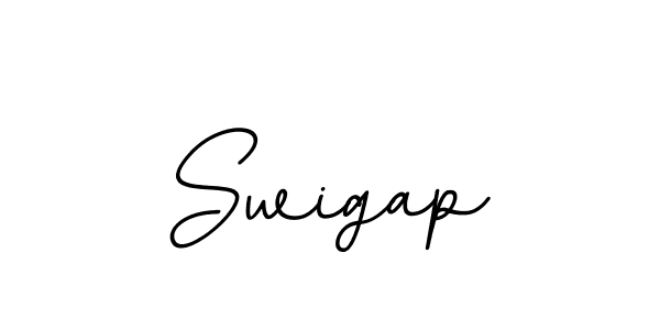 How to make Swigap name signature. Use BallpointsItalic-DORy9 style for creating short signs online. This is the latest handwritten sign. Swigap signature style 11 images and pictures png