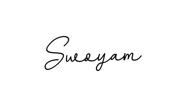 How to make Swoyam signature? BallpointsItalic-DORy9 is a professional autograph style. Create handwritten signature for Swoyam name. Swoyam signature style 11 images and pictures png