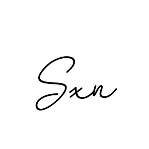 Make a beautiful signature design for name Sxn. With this signature (BallpointsItalic-DORy9) style, you can create a handwritten signature for free. Sxn signature style 11 images and pictures png