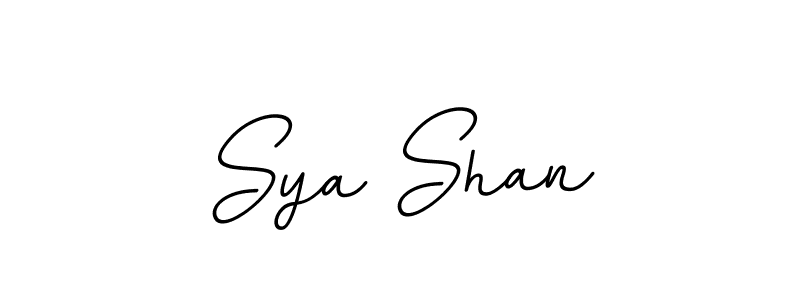 Use a signature maker to create a handwritten signature online. With this signature software, you can design (BallpointsItalic-DORy9) your own signature for name Sya Shan. Sya Shan signature style 11 images and pictures png