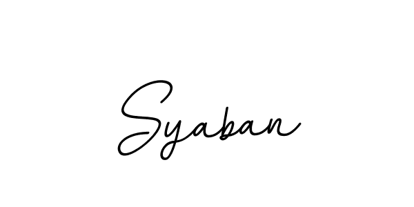 How to make Syaban signature? BallpointsItalic-DORy9 is a professional autograph style. Create handwritten signature for Syaban name. Syaban signature style 11 images and pictures png