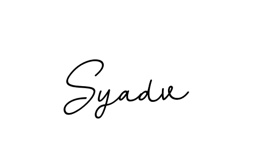 How to make Syadv name signature. Use BallpointsItalic-DORy9 style for creating short signs online. This is the latest handwritten sign. Syadv signature style 11 images and pictures png