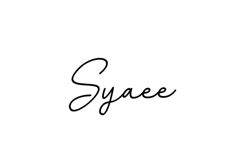 Design your own signature with our free online signature maker. With this signature software, you can create a handwritten (BallpointsItalic-DORy9) signature for name Syaee. Syaee signature style 11 images and pictures png