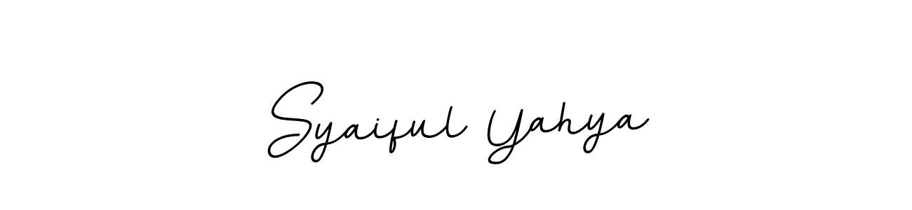 You should practise on your own different ways (BallpointsItalic-DORy9) to write your name (Syaiful Yahya) in signature. don't let someone else do it for you. Syaiful Yahya signature style 11 images and pictures png