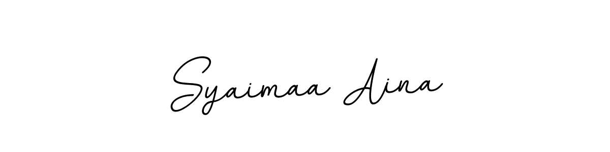 Syaimaa Aina stylish signature style. Best Handwritten Sign (BallpointsItalic-DORy9) for my name. Handwritten Signature Collection Ideas for my name Syaimaa Aina. Syaimaa Aina signature style 11 images and pictures png
