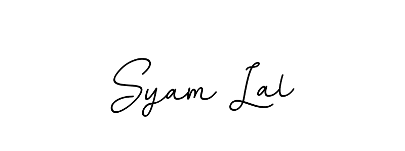 The best way (BallpointsItalic-DORy9) to make a short signature is to pick only two or three words in your name. The name Syam Lal include a total of six letters. For converting this name. Syam Lal signature style 11 images and pictures png