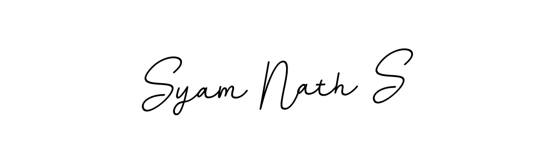 How to make Syam Nath S name signature. Use BallpointsItalic-DORy9 style for creating short signs online. This is the latest handwritten sign. Syam Nath S signature style 11 images and pictures png