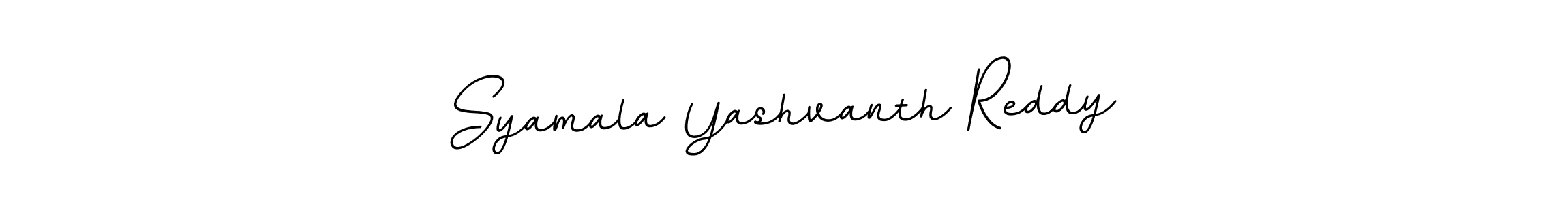 Design your own signature with our free online signature maker. With this signature software, you can create a handwritten (BallpointsItalic-DORy9) signature for name Syamala Yashvanth Reddy. Syamala Yashvanth Reddy signature style 11 images and pictures png