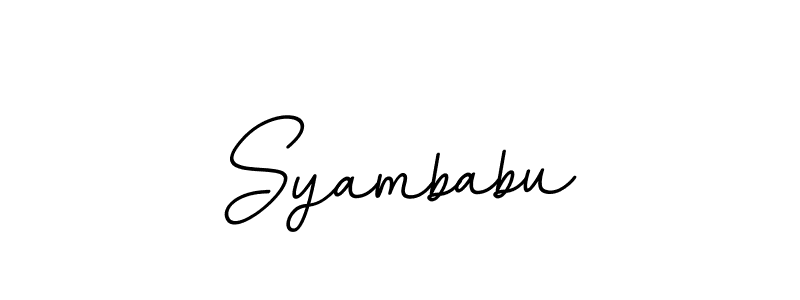 Also we have Syambabu name is the best signature style. Create professional handwritten signature collection using BallpointsItalic-DORy9 autograph style. Syambabu signature style 11 images and pictures png