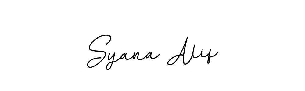 How to make Syana Alif signature? BallpointsItalic-DORy9 is a professional autograph style. Create handwritten signature for Syana Alif name. Syana Alif signature style 11 images and pictures png