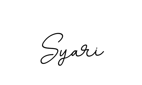 You should practise on your own different ways (BallpointsItalic-DORy9) to write your name (Syari) in signature. don't let someone else do it for you. Syari signature style 11 images and pictures png
