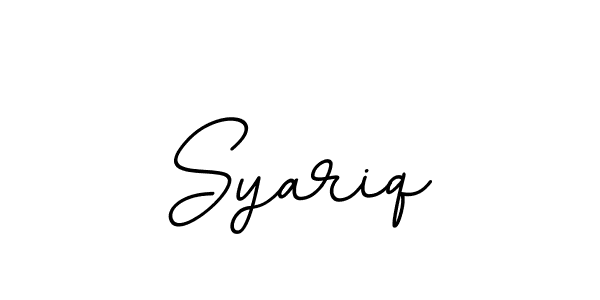 Make a beautiful signature design for name Syariq. With this signature (BallpointsItalic-DORy9) style, you can create a handwritten signature for free. Syariq signature style 11 images and pictures png