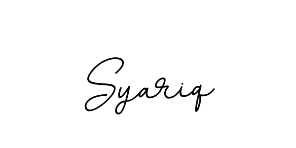 Make a beautiful signature design for name Syariq. With this signature (BallpointsItalic-DORy9) style, you can create a handwritten signature for free. Syariq signature style 11 images and pictures png