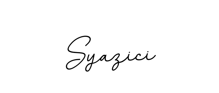 It looks lik you need a new signature style for name Syazici. Design unique handwritten (BallpointsItalic-DORy9) signature with our free signature maker in just a few clicks. Syazici signature style 11 images and pictures png