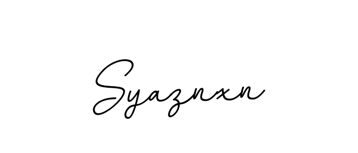 It looks lik you need a new signature style for name Syaznxn. Design unique handwritten (BallpointsItalic-DORy9) signature with our free signature maker in just a few clicks. Syaznxn signature style 11 images and pictures png