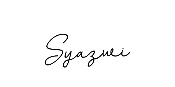 You should practise on your own different ways (BallpointsItalic-DORy9) to write your name (Syazwi) in signature. don't let someone else do it for you. Syazwi signature style 11 images and pictures png