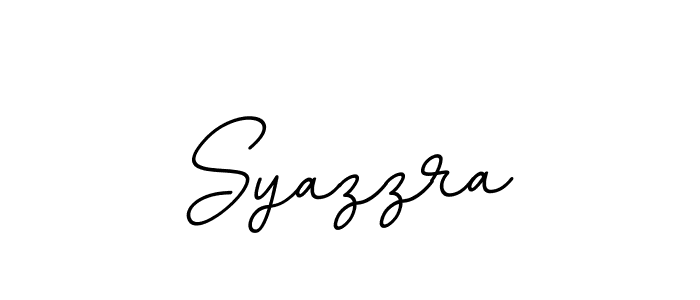 Create a beautiful signature design for name Syazzra. With this signature (BallpointsItalic-DORy9) fonts, you can make a handwritten signature for free. Syazzra signature style 11 images and pictures png