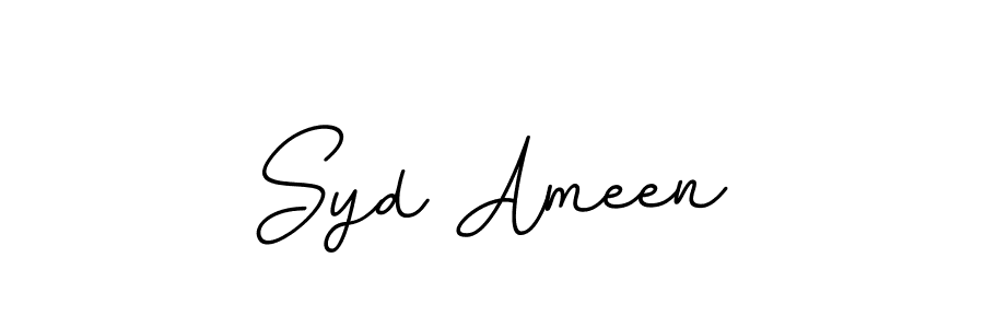 You should practise on your own different ways (BallpointsItalic-DORy9) to write your name (Syd Ameen) in signature. don't let someone else do it for you. Syd Ameen signature style 11 images and pictures png