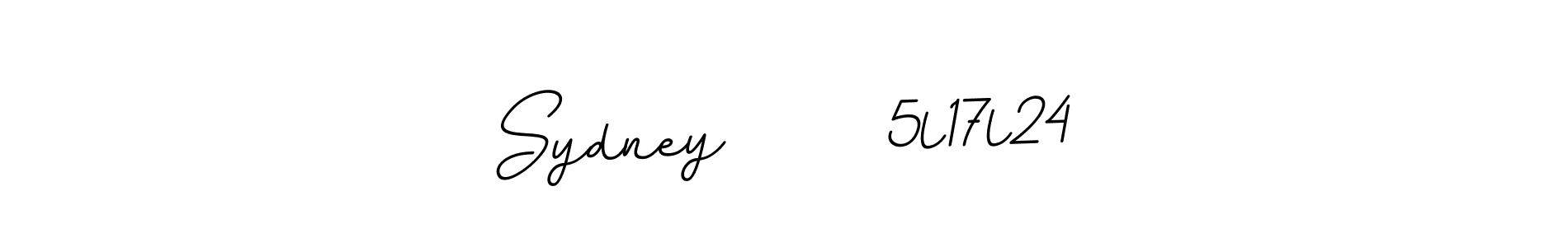 Create a beautiful signature design for name Sydney      5l17l24. With this signature (BallpointsItalic-DORy9) fonts, you can make a handwritten signature for free. Sydney      5l17l24 signature style 11 images and pictures png