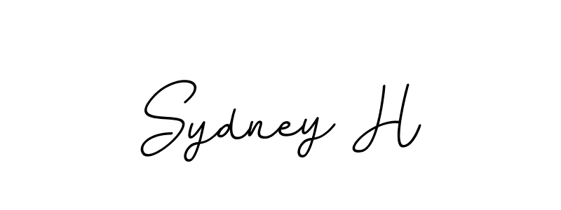 The best way (BallpointsItalic-DORy9) to make a short signature is to pick only two or three words in your name. The name Sydney H include a total of six letters. For converting this name. Sydney H signature style 11 images and pictures png