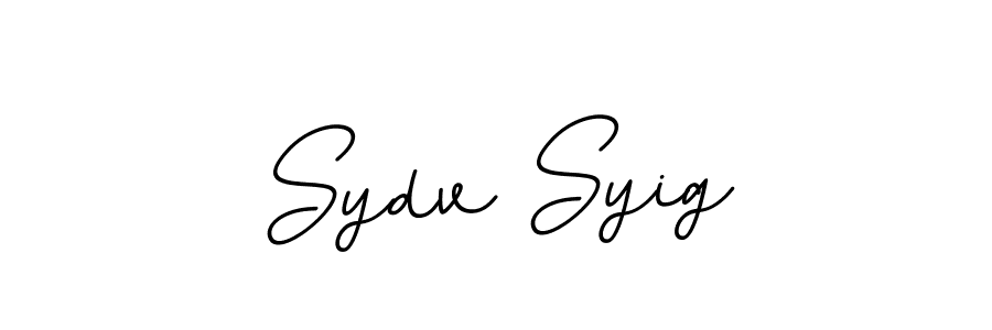 How to make Sydv Syig name signature. Use BallpointsItalic-DORy9 style for creating short signs online. This is the latest handwritten sign. Sydv Syig signature style 11 images and pictures png