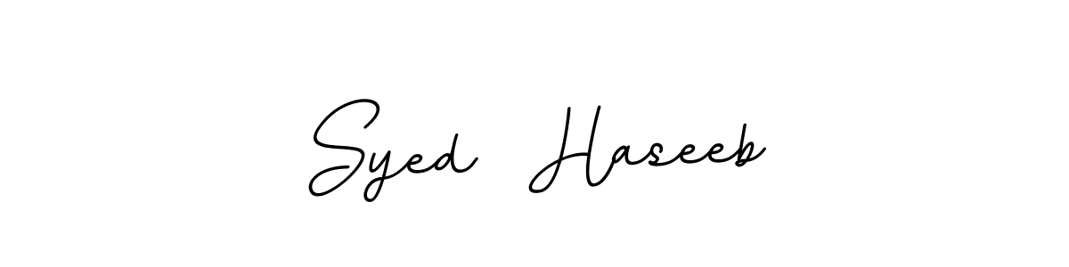 It looks lik you need a new signature style for name Syed  Haseeb. Design unique handwritten (BallpointsItalic-DORy9) signature with our free signature maker in just a few clicks. Syed  Haseeb signature style 11 images and pictures png
