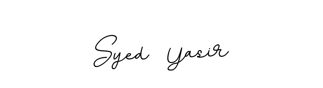 You should practise on your own different ways (BallpointsItalic-DORy9) to write your name (Syed  Yasir) in signature. don't let someone else do it for you. Syed  Yasir signature style 11 images and pictures png