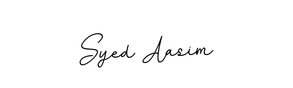 Use a signature maker to create a handwritten signature online. With this signature software, you can design (BallpointsItalic-DORy9) your own signature for name Syed Aasim. Syed Aasim signature style 11 images and pictures png