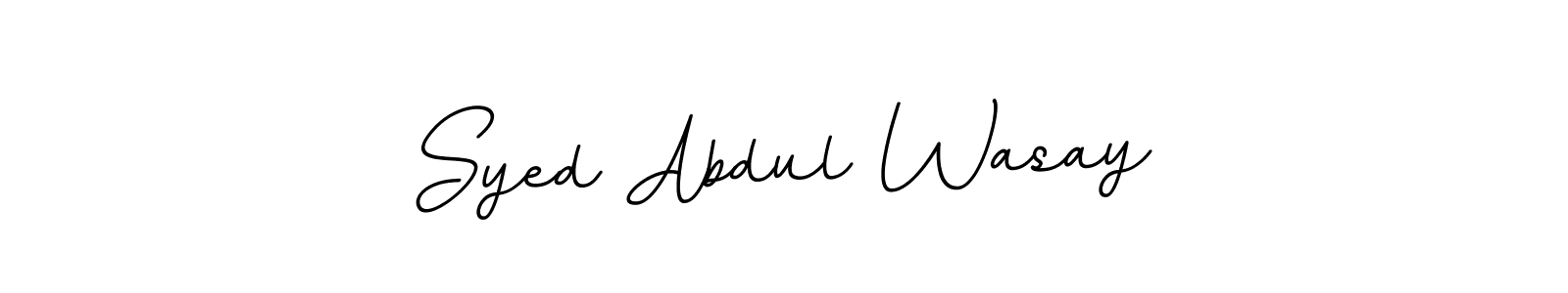 You can use this online signature creator to create a handwritten signature for the name Syed Abdul Wasay. This is the best online autograph maker. Syed Abdul Wasay signature style 11 images and pictures png