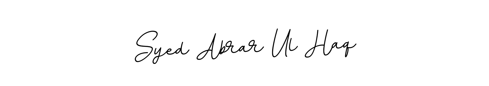 Syed Abrar Ul Haq stylish signature style. Best Handwritten Sign (BallpointsItalic-DORy9) for my name. Handwritten Signature Collection Ideas for my name Syed Abrar Ul Haq. Syed Abrar Ul Haq signature style 11 images and pictures png