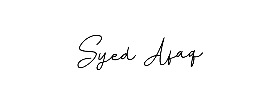 How to make Syed Afaq name signature. Use BallpointsItalic-DORy9 style for creating short signs online. This is the latest handwritten sign. Syed Afaq signature style 11 images and pictures png