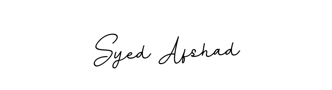 Use a signature maker to create a handwritten signature online. With this signature software, you can design (BallpointsItalic-DORy9) your own signature for name Syed Afshad. Syed Afshad signature style 11 images and pictures png