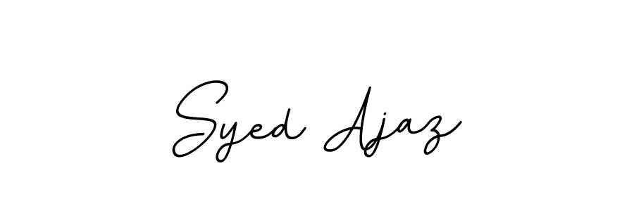 Design your own signature with our free online signature maker. With this signature software, you can create a handwritten (BallpointsItalic-DORy9) signature for name Syed Ajaz. Syed Ajaz signature style 11 images and pictures png